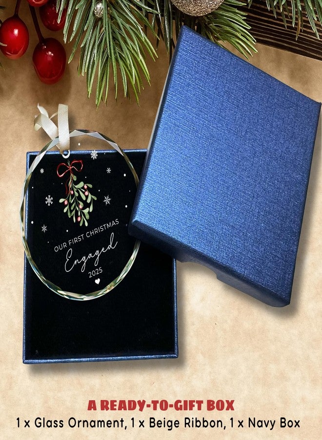 TEEBIM هدايا خطوبة من تيبيم للأزواج - هدايا خطوبة للنساء، للعروس، للأزواج - هدية للخطيبة الجديدة، هدية للأصدقاء - زينة الخطوبة 2025 - هدية للخطيبة الجديدة - زينة زجاجية - Image 3